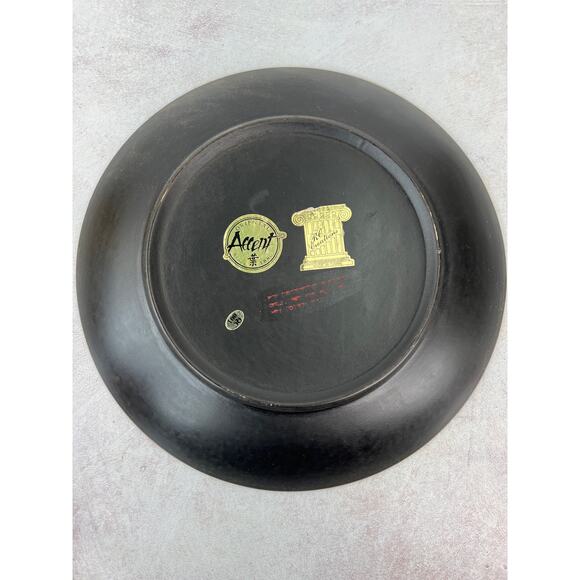 Oriental Accents Grape‎ Decorative Plate with metal stand - Picture 3 of 8